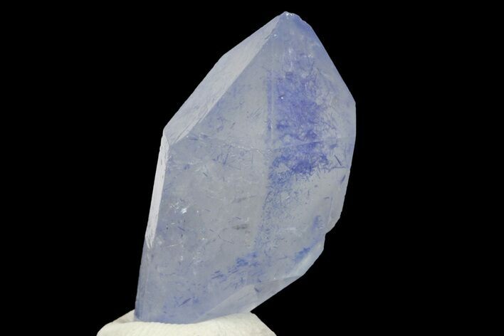 Double-Terminated Dumortierite Quartz Crystal - Vaca Morta Quarry #169287